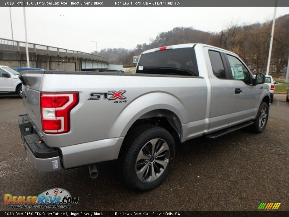 2019 Ford F150 STX SuperCab 4x4 Ingot Silver / Black Photo #2