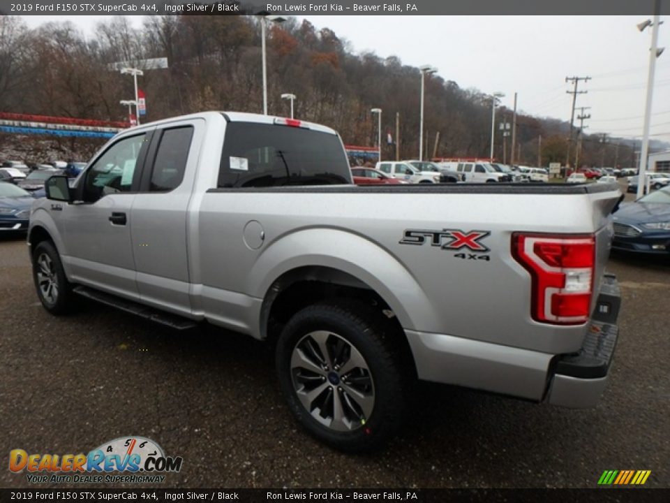2019 Ford F150 STX SuperCab 4x4 Ingot Silver / Black Photo #5