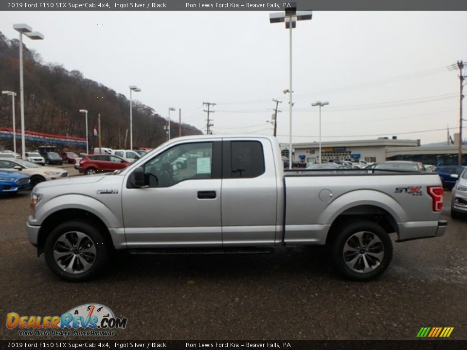 2019 Ford F150 STX SuperCab 4x4 Ingot Silver / Black Photo #6