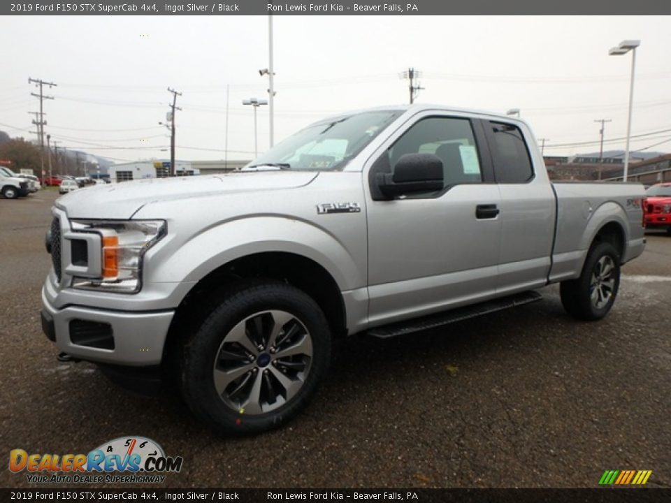 2019 Ford F150 STX SuperCab 4x4 Ingot Silver / Black Photo #7