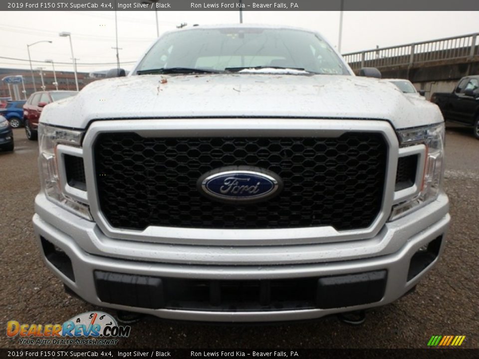 2019 Ford F150 STX SuperCab 4x4 Ingot Silver / Black Photo #8