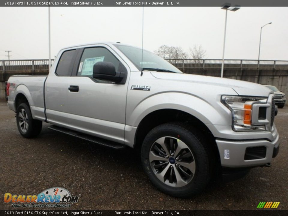 2019 Ford F150 STX SuperCab 4x4 Ingot Silver / Black Photo #9