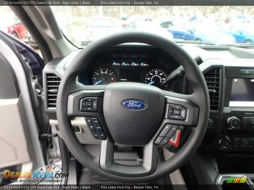 2019 Ford F150 STX SuperCab 4x4 Ingot Silver / Black Photo #17
