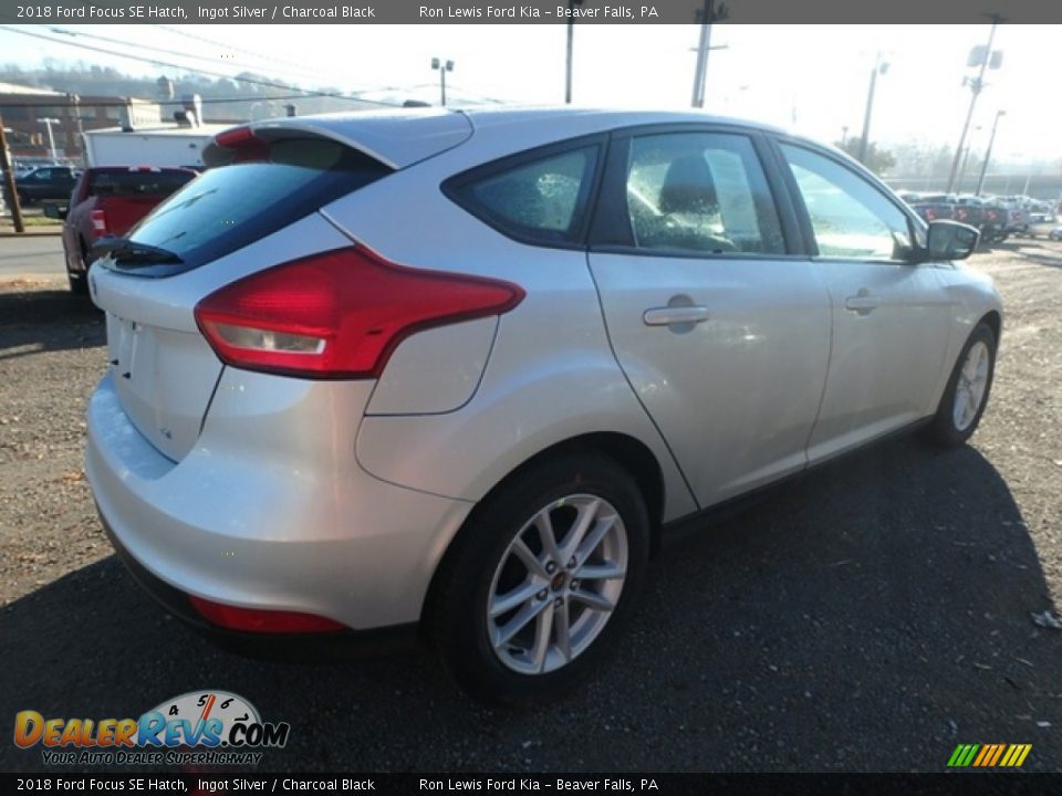 2018 Ford Focus SE Hatch Ingot Silver / Charcoal Black Photo #2