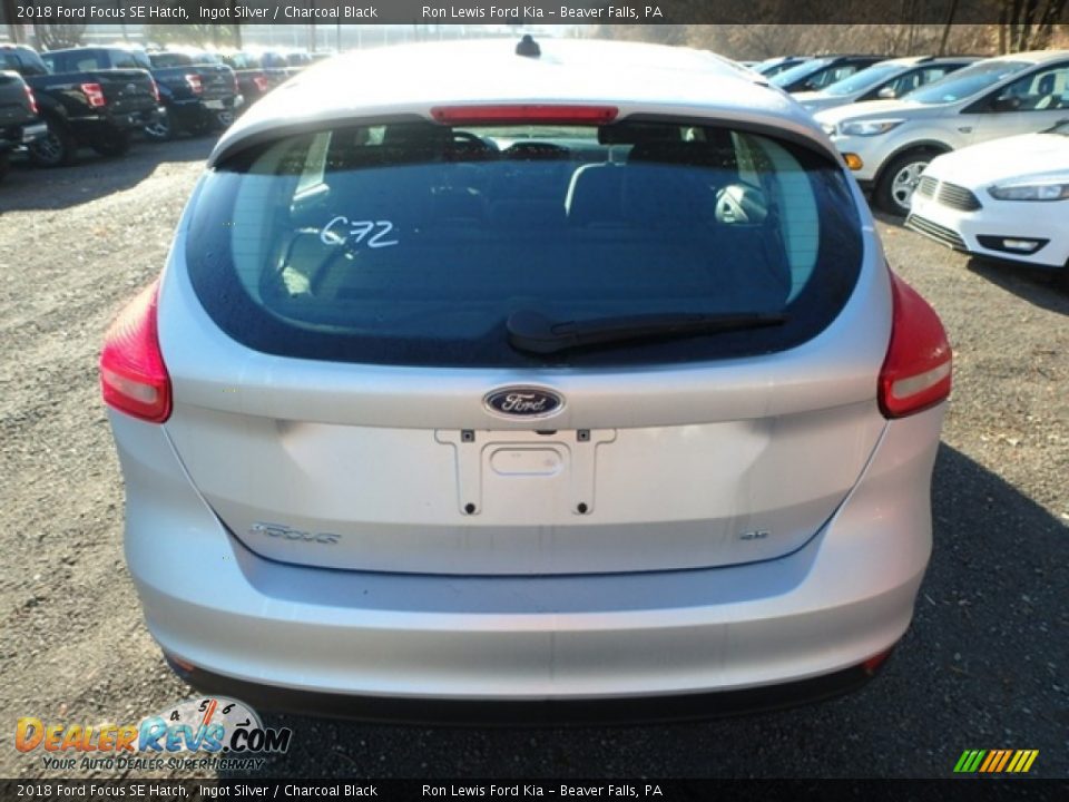 2018 Ford Focus SE Hatch Ingot Silver / Charcoal Black Photo #3