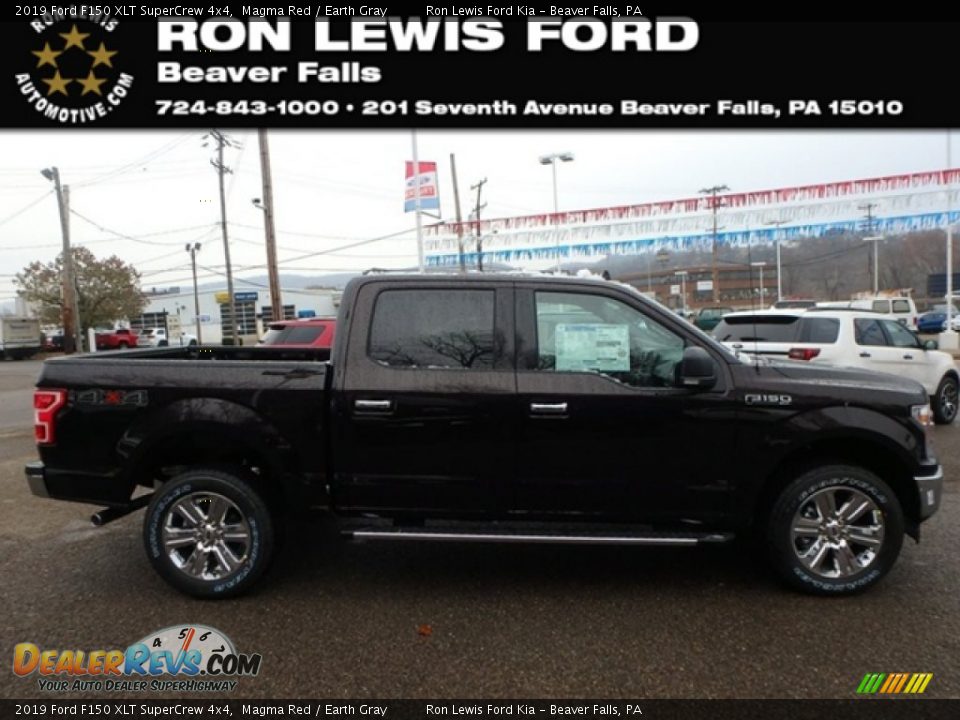 2019 Ford F150 XLT SuperCrew 4x4 Magma Red / Earth Gray Photo #1