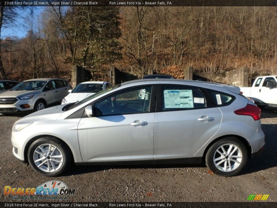 2018 Ford Focus SE Hatch Ingot Silver / Charcoal Black Photo #7