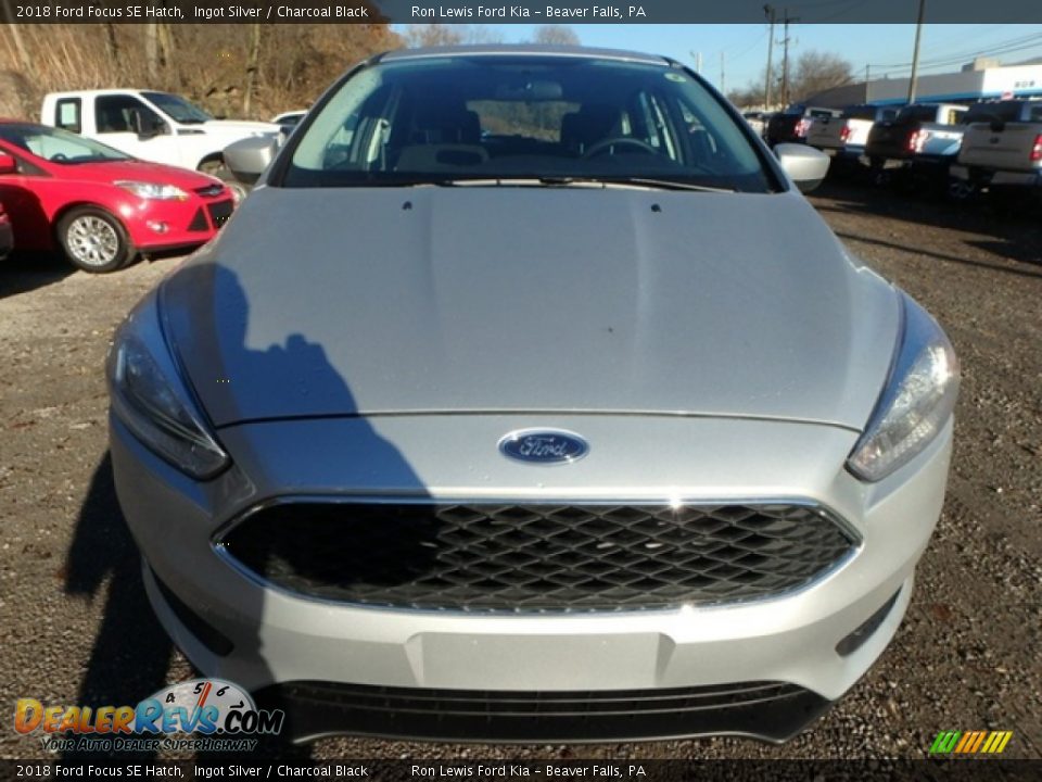 2018 Ford Focus SE Hatch Ingot Silver / Charcoal Black Photo #9
