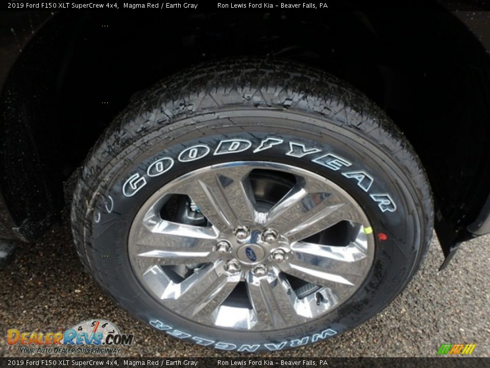 2019 Ford F150 XLT SuperCrew 4x4 Magma Red / Earth Gray Photo #9