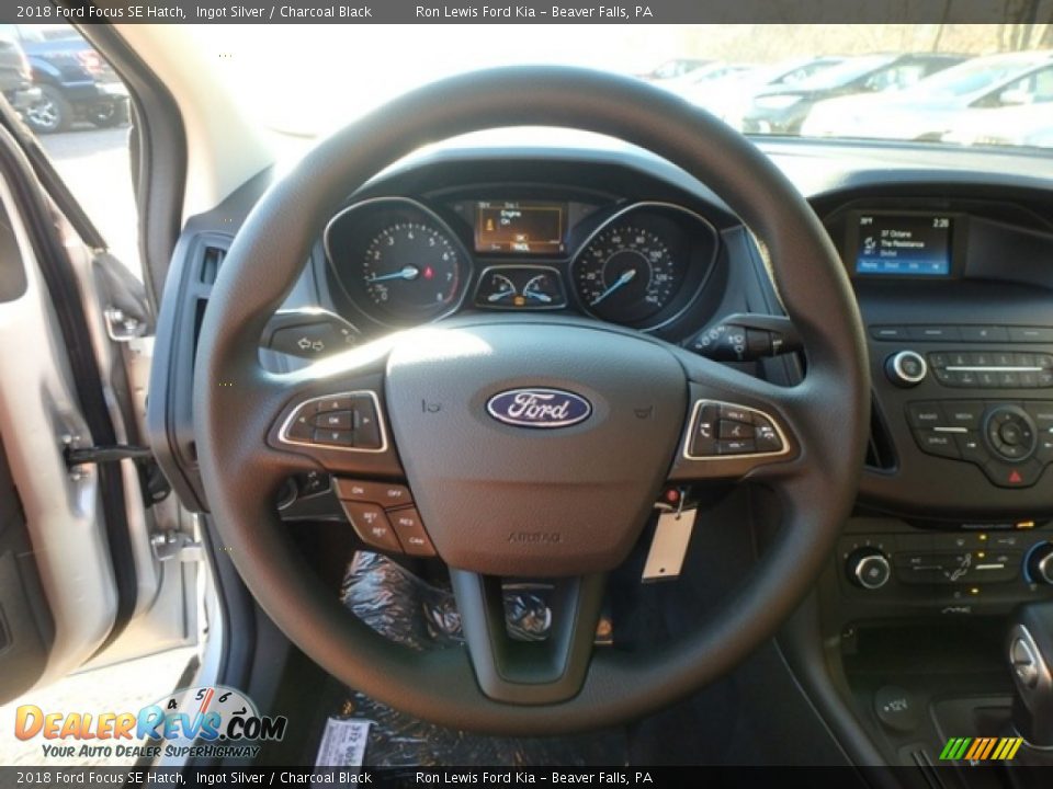 2018 Ford Focus SE Hatch Ingot Silver / Charcoal Black Photo #16
