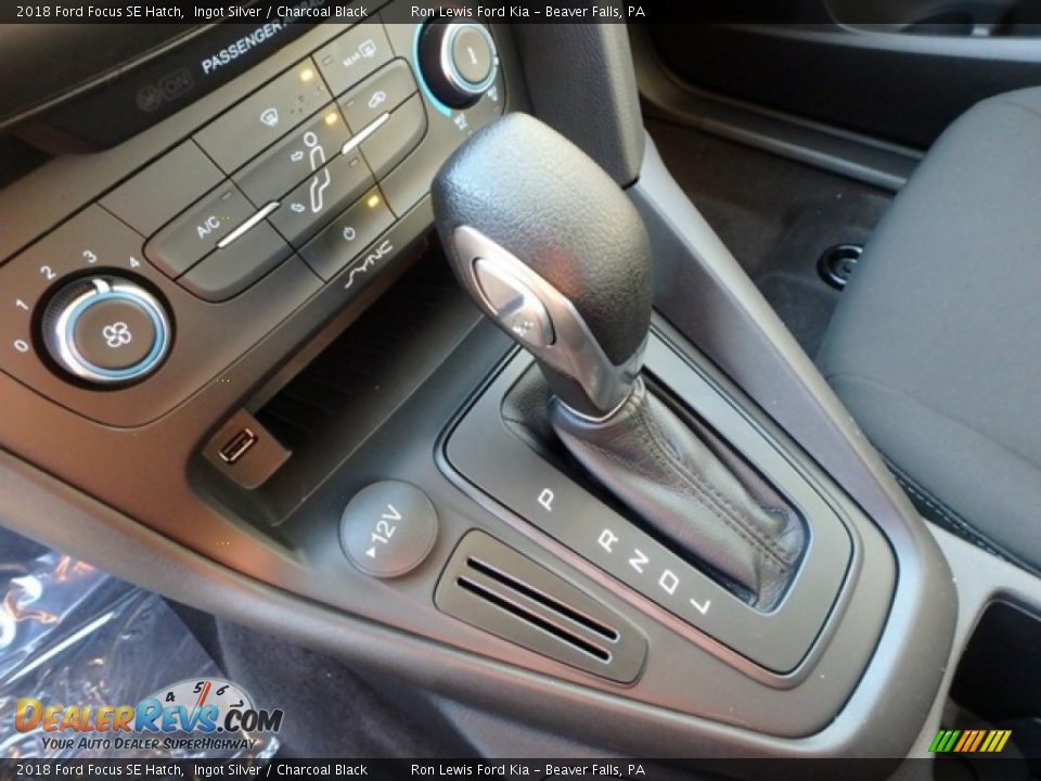 2018 Ford Focus SE Hatch Ingot Silver / Charcoal Black Photo #17