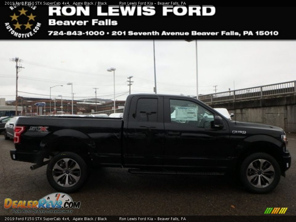 2019 Ford F150 STX SuperCab 4x4 Agate Black / Black Photo #1
