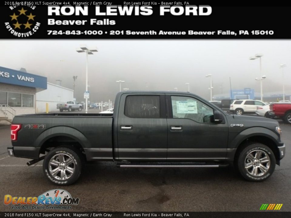 2018 Ford F150 XLT SuperCrew 4x4 Magnetic / Earth Gray Photo #1