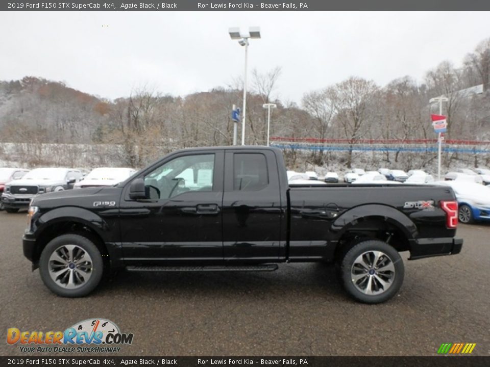 Agate Black 2019 Ford F150 STX SuperCab 4x4 Photo #5