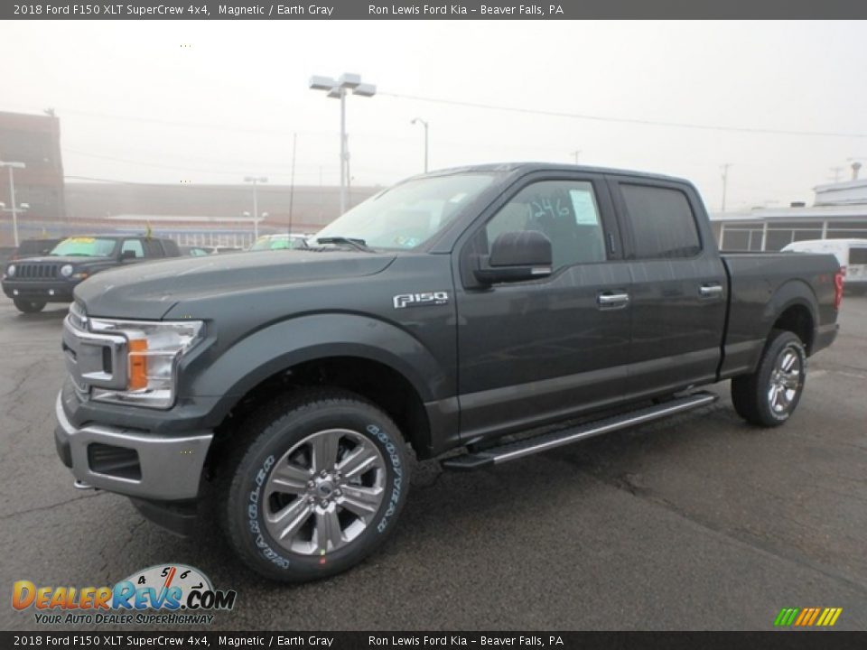2018 Ford F150 XLT SuperCrew 4x4 Magnetic / Earth Gray Photo #6