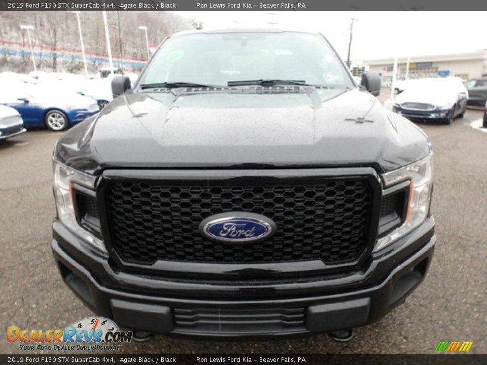 2019 Ford F150 STX SuperCab 4x4 Agate Black / Black Photo #7