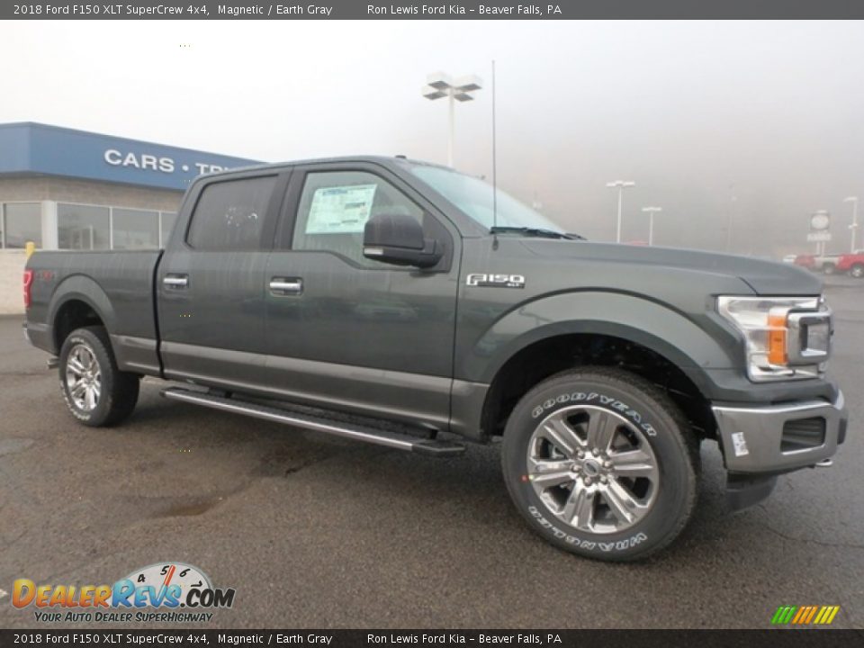 2018 Ford F150 XLT SuperCrew 4x4 Magnetic / Earth Gray Photo #8