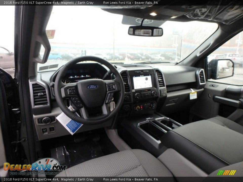 2018 Ford F150 XLT SuperCrew 4x4 Magnetic / Earth Gray Photo #12