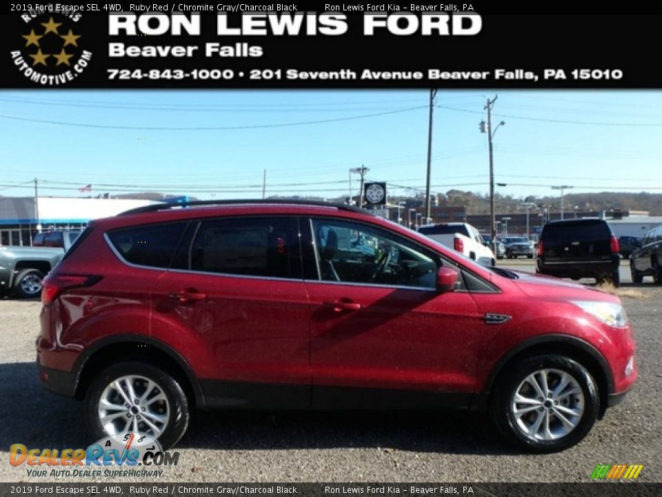 2019 Ford Escape SEL 4WD Ruby Red / Chromite Gray/Charcoal Black Photo #1