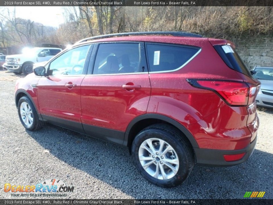 2019 Ford Escape SEL 4WD Ruby Red / Chromite Gray/Charcoal Black Photo #5