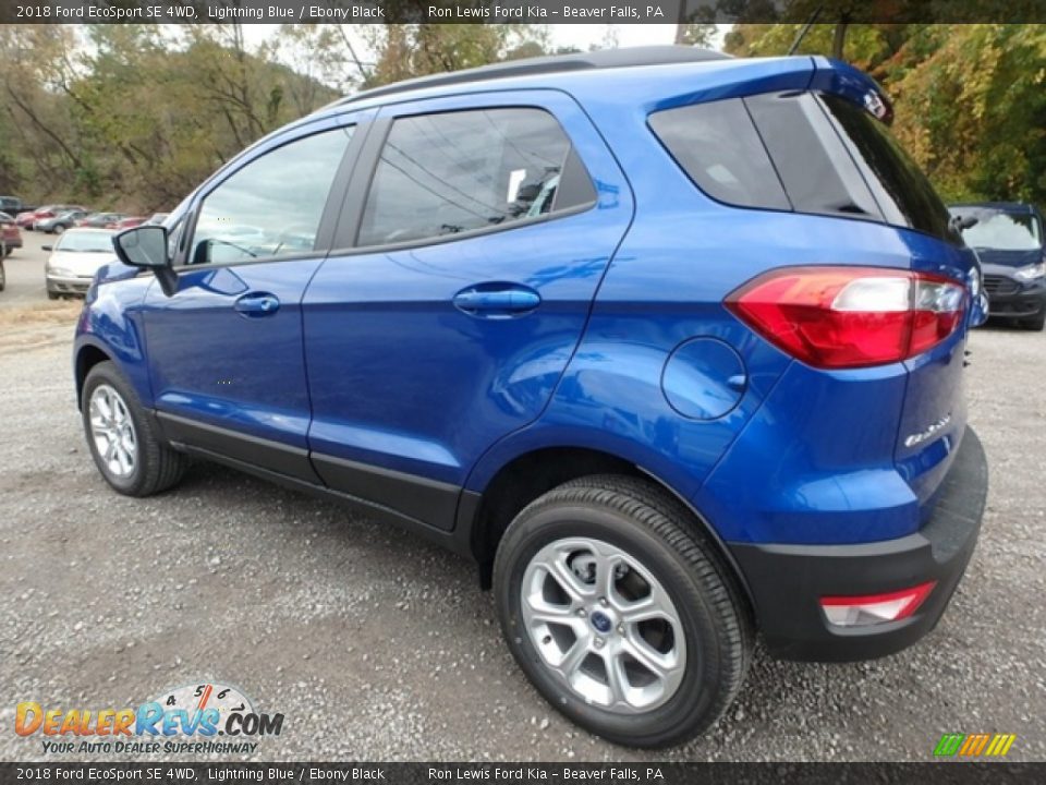 2018 Ford EcoSport SE 4WD Lightning Blue / Ebony Black Photo #5