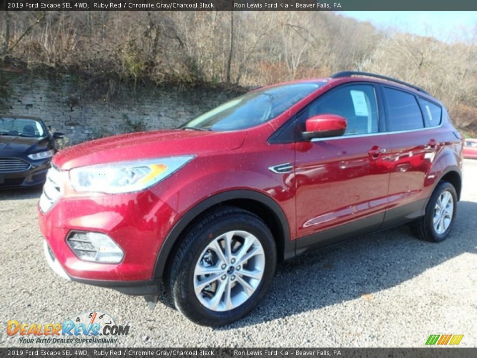 2019 Ford Escape SEL 4WD Ruby Red / Chromite Gray/Charcoal Black Photo #7