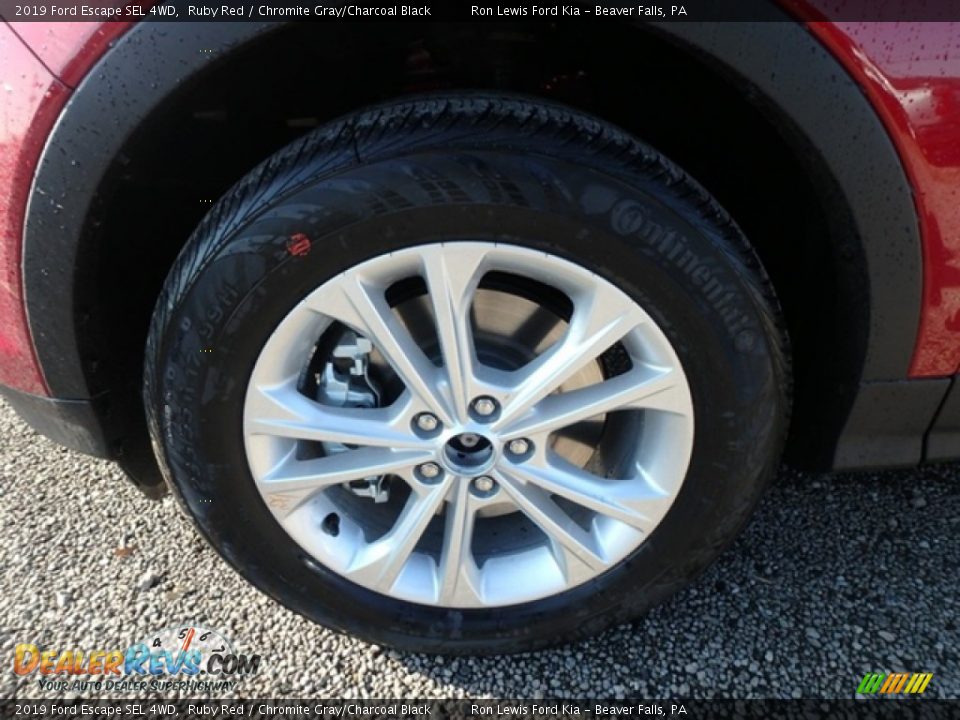 2019 Ford Escape SEL 4WD Ruby Red / Chromite Gray/Charcoal Black Photo #10
