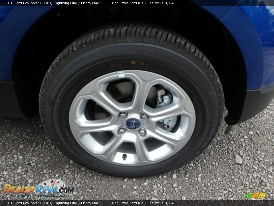 2018 Ford EcoSport SE 4WD Lightning Blue / Ebony Black Photo #10