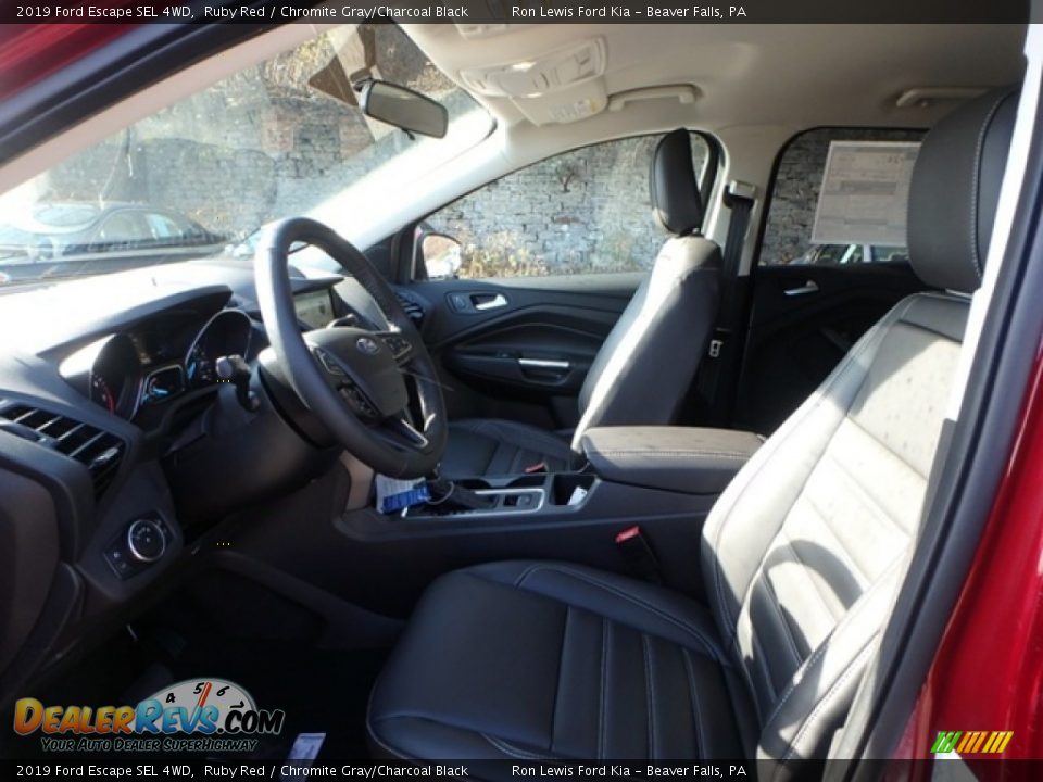 2019 Ford Escape SEL 4WD Ruby Red / Chromite Gray/Charcoal Black Photo #11