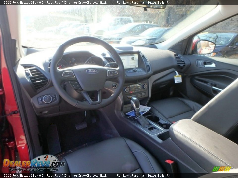 2019 Ford Escape SEL 4WD Ruby Red / Chromite Gray/Charcoal Black Photo #13