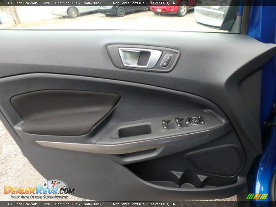 2018 Ford EcoSport SE 4WD Lightning Blue / Ebony Black Photo #14
