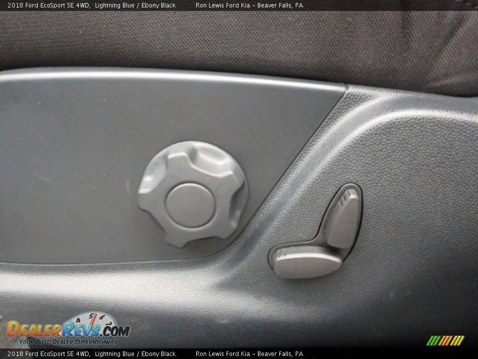 2018 Ford EcoSport SE 4WD Lightning Blue / Ebony Black Photo #15