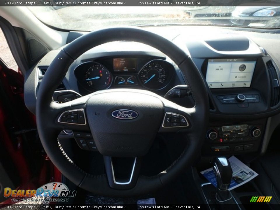 2019 Ford Escape SEL 4WD Ruby Red / Chromite Gray/Charcoal Black Photo #17