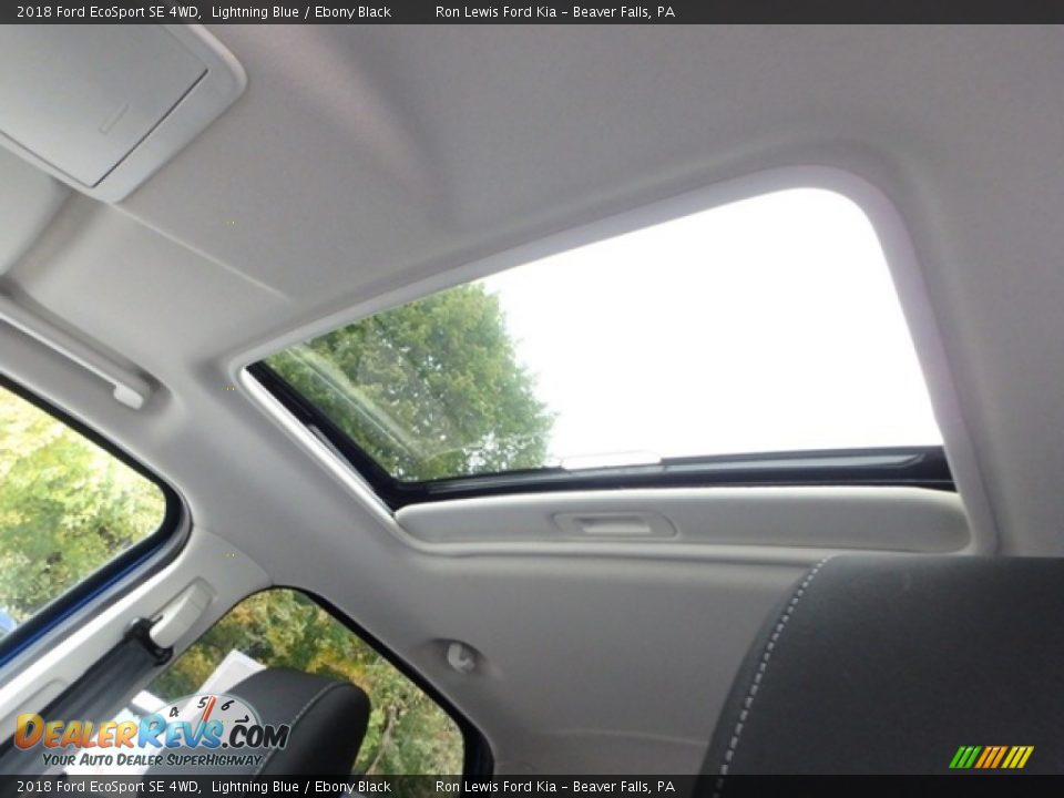 2018 Ford EcoSport SE 4WD Lightning Blue / Ebony Black Photo #17