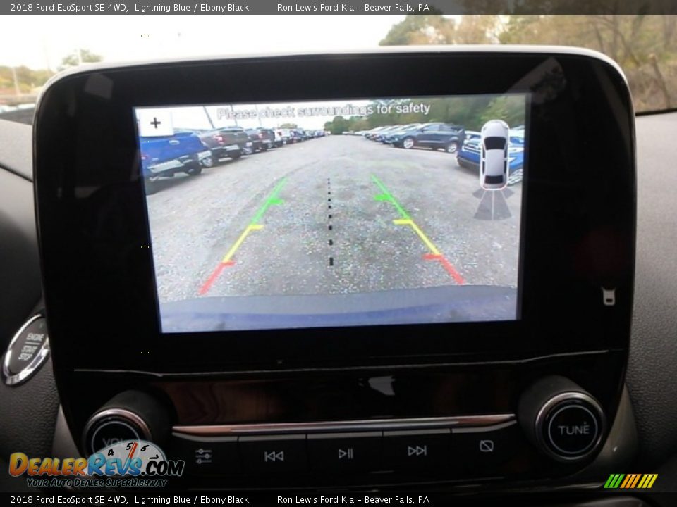 2018 Ford EcoSport SE 4WD Lightning Blue / Ebony Black Photo #19