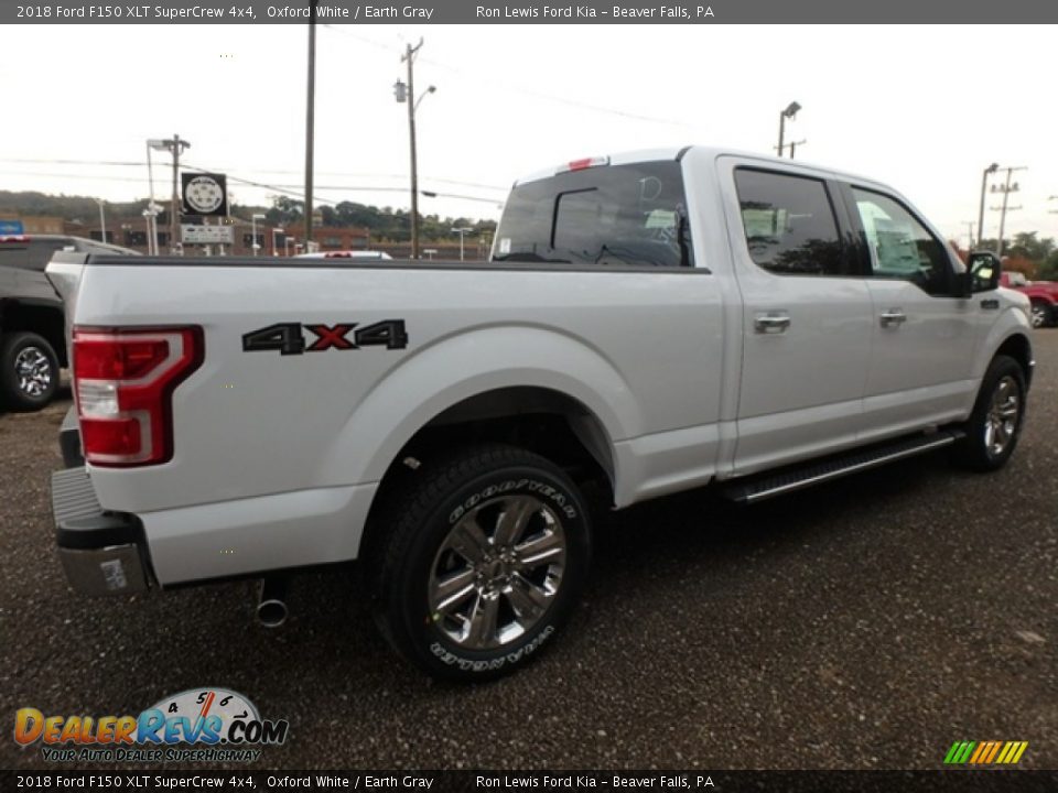 2018 Ford F150 XLT SuperCrew 4x4 Oxford White / Earth Gray Photo #2