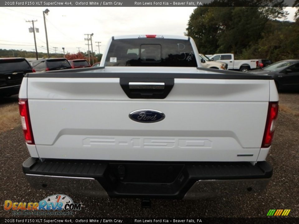 2018 Ford F150 XLT SuperCrew 4x4 Oxford White / Earth Gray Photo #3