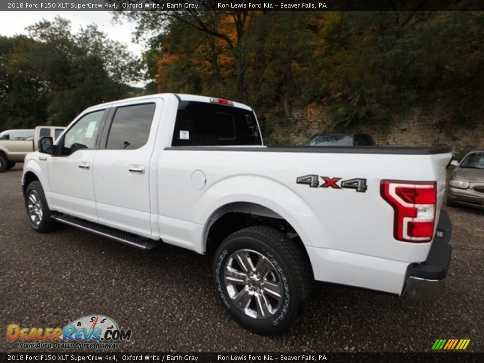 2018 Ford F150 XLT SuperCrew 4x4 Oxford White / Earth Gray Photo #4