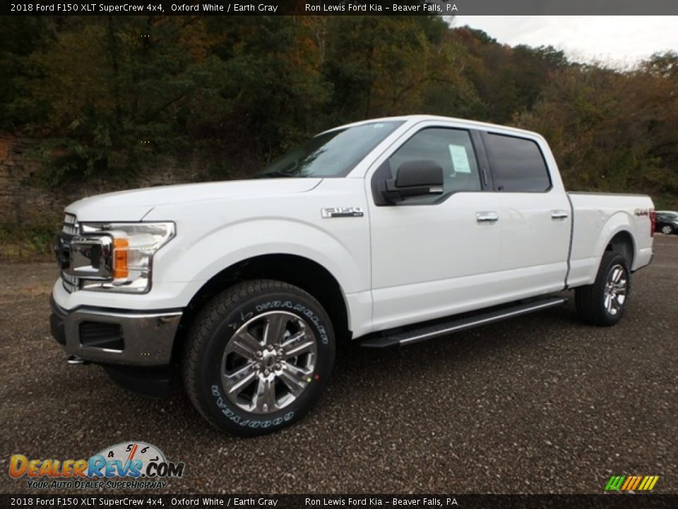 2018 Ford F150 XLT SuperCrew 4x4 Oxford White / Earth Gray Photo #6