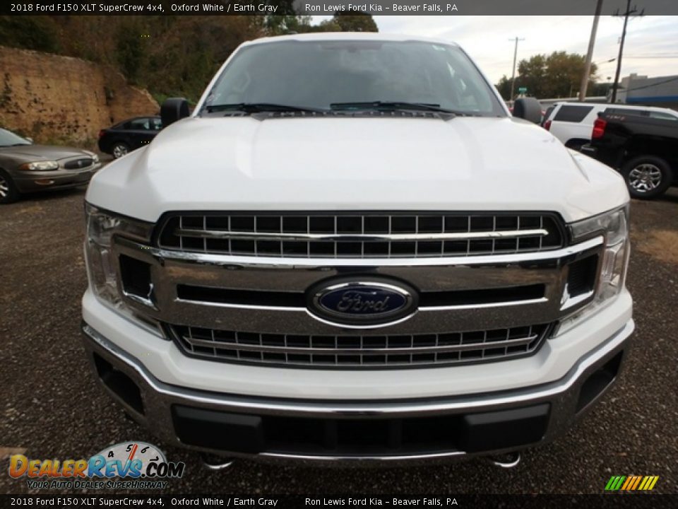 2018 Ford F150 XLT SuperCrew 4x4 Oxford White / Earth Gray Photo #7