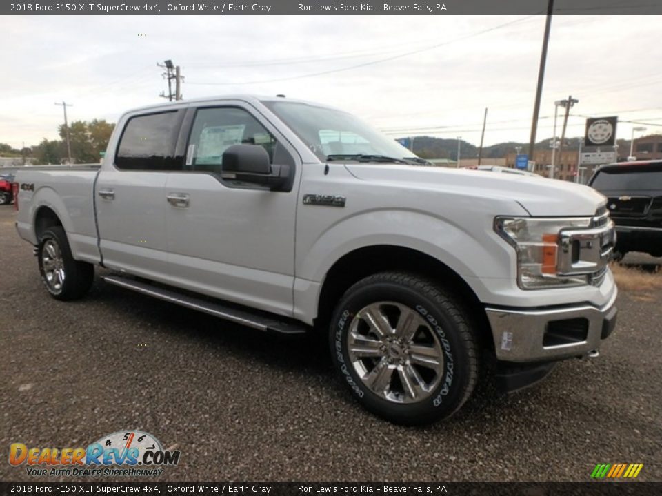 2018 Ford F150 XLT SuperCrew 4x4 Oxford White / Earth Gray Photo #8