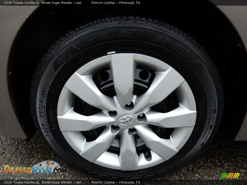 2016 Toyota Corolla LE Brown Sugar Metallic / Ash Photo #9