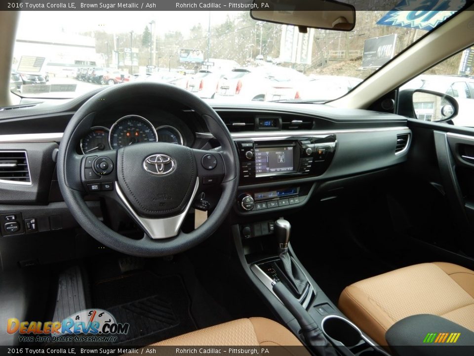2016 Toyota Corolla LE Brown Sugar Metallic / Ash Photo #13