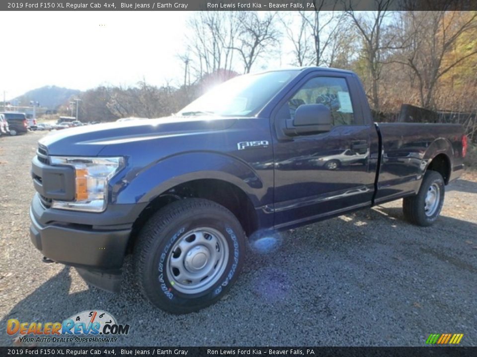 2019 Ford F150 XL Regular Cab 4x4 Blue Jeans / Earth Gray Photo #8