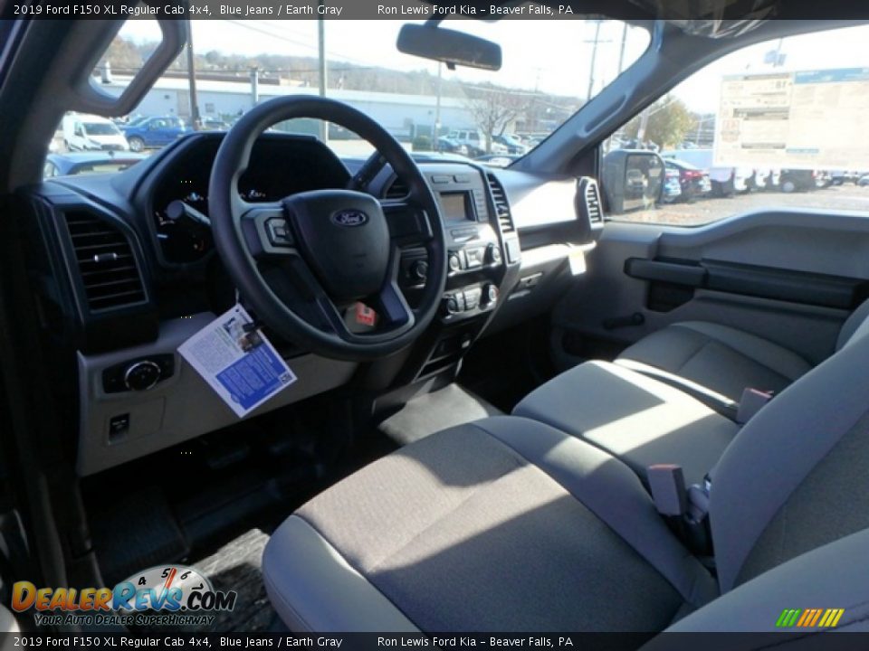 2019 Ford F150 XL Regular Cab 4x4 Blue Jeans / Earth Gray Photo #13