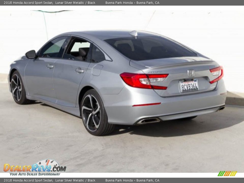 2018 Honda Accord Sport Sedan Lunar Silver Metallic / Black Photo #2