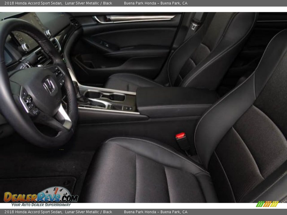 2018 Honda Accord Sport Sedan Lunar Silver Metallic / Black Photo #3
