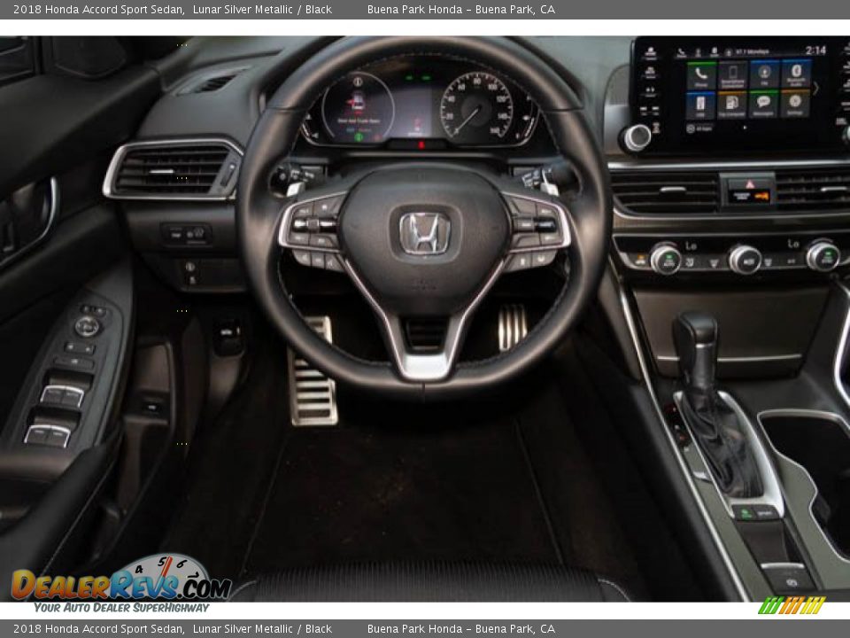 2018 Honda Accord Sport Sedan Lunar Silver Metallic / Black Photo #5