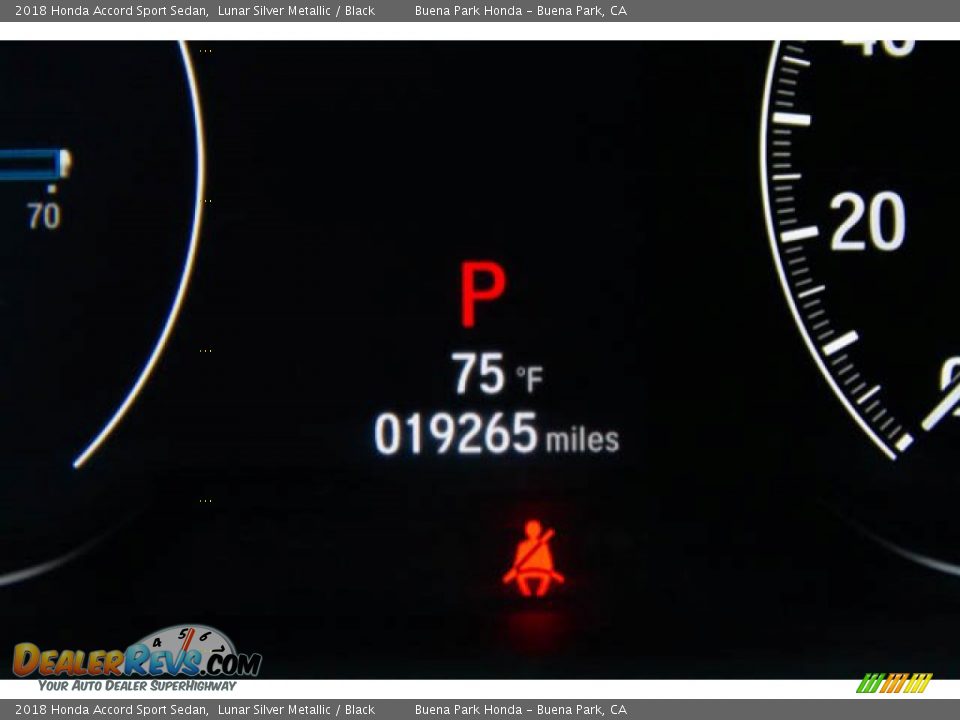 2018 Honda Accord Sport Sedan Lunar Silver Metallic / Black Photo #6