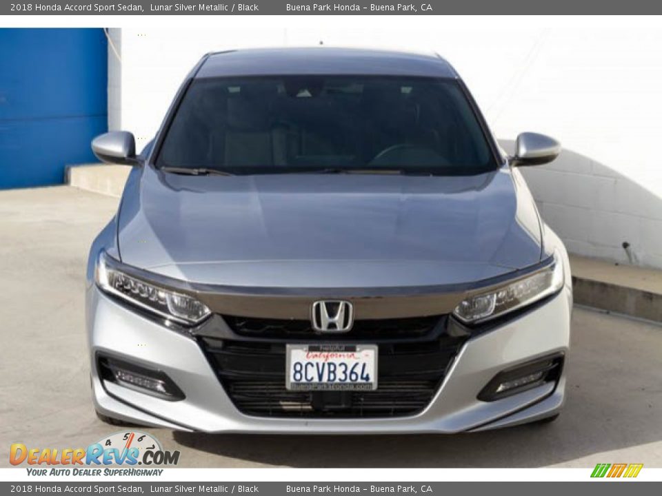 2018 Honda Accord Sport Sedan Lunar Silver Metallic / Black Photo #7